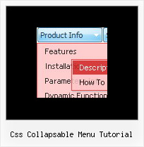 Css Collapsable Menu Tutorial Drop Down Web Menu Html Code
