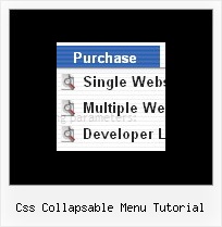 Css Collapsable Menu Tutorial Menu Bar Html