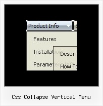 Css Collapse Vertical Menu Static Menu Javascript