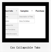 Css Collapsible Tabs Dhtml Slide Tree Menu