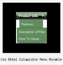 Css Dhtml Colapsible Menu Movable Html Javascript Menu Bar
