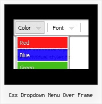 Css Dropdown Menu Over Frame Horizontal Scrolling Menus