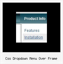 Css Dropdown Menu Over Frame Java Script Menu Dynamic Html Code