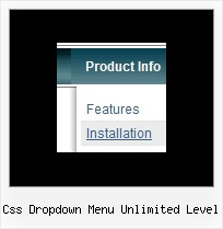 Css Dropdown Menu Unlimited Level Dhtml Menu Creation