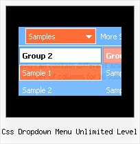 Css Dropdown Menu Unlimited Level Down Menus Css