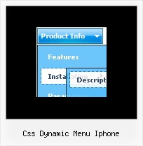 Css Dynamic Menu Iphone Web Menu Tab