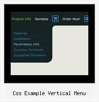 Css Example Vertical Menu Easy Javascript Horizontal Menu Example