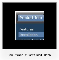 Css Example Vertical Menu Dhtml Horizontal Menus Codes