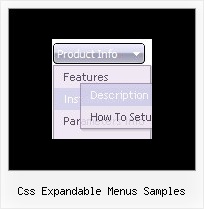 Css Expandable Menus Samples Style Maker Download