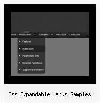 Css Expandable Menus Samples Html Pop Up Menus