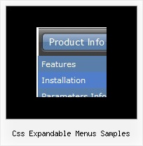 Css Expandable Menus Samples Vertical Navigation Bar Generator