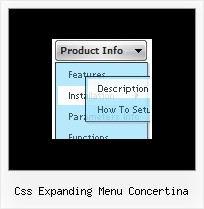 Css Expanding Menu Concertina Static Vertical Side Menu