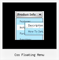 Css Floating Menu Javascript Dhtml Make Horizontal Drop Down Menu