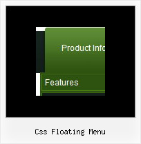 Css Floating Menu Dynamic Drop Down Menu
