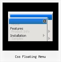 Css Floating Menu Menu Popup Relative Position Fireworks