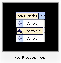 Css Floating Menu Dynamic Menu Bar