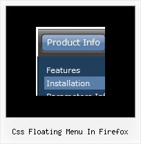 Css Floating Menu In Firefox Dhtml Css Menu