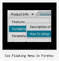 Css Floating Menu In Firefox Website Menu Styles Examples