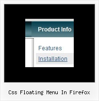 Css Floating Menu In Firefox Javascript Frame Bar