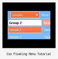 Css Floating Menu Tutorial Html Navigation Menu
