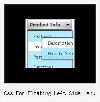 Css For Floating Left Side Menu Tree Menu Html Code