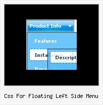 Css For Floating Left Side Menu Xp Style Web Buttons