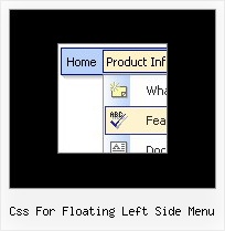 Css For Floating Left Side Menu Dhtml Css Menu