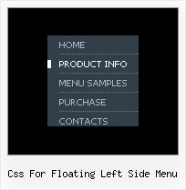 Css For Floating Left Side Menu Cool Drop Down Menu