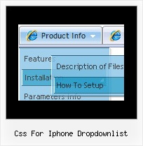 Css For Iphone Dropdownlist Transparent Dhtml Menu