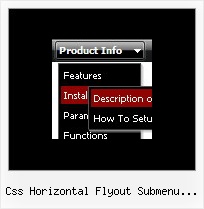 Css Horizontal Flyout Submenu Example Tab Menus Navigation Bar