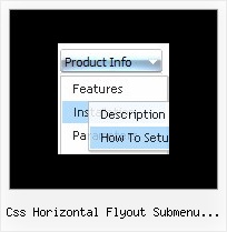 Css Horizontal Flyout Submenu Example Web Menu Examples