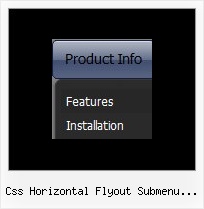 Css Horizontal Flyout Submenu Example Html Menu Generator