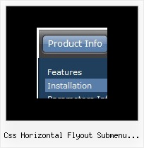 Css Horizontal Flyout Submenu Example Xp Menu Script Javascript