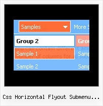 Css Horizontal Flyout Submenu Example Web Page Rolldown Pages