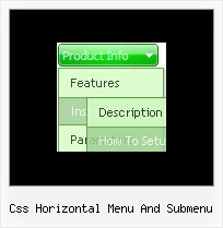 Css Horizontal Menu And Submenu Menus Using Java