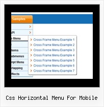 Css Horizontal Menu For Mobile Sample Horizontal Frame