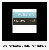 Css Horizontal Menu For Mobile Menu En Html