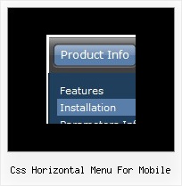 Css Horizontal Menu For Mobile Scripts Menu Para Web
