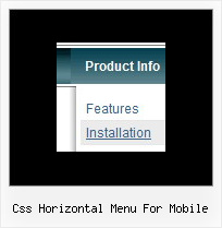Css Horizontal Menu For Mobile Collapse Dhtml