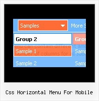 Css Horizontal Menu For Mobile Vertical Menu In Html