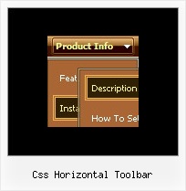 Css Horizontal Toolbar Floating Menus Using Javascript
