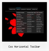 Css Horizontal Toolbar Dhtml Menu Link