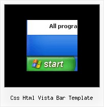 Css Html Vista Bar Template Rolldown Javascript Menu