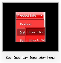 Css Insertar Separador Menu Drop Down Menu Crossframe