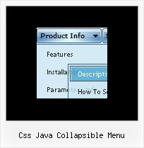 Css Java Collapsible Menu Navigation Drop Down