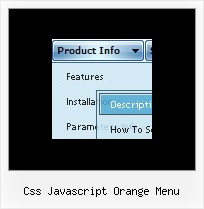 Css Javascript Orange Menu Click Popup