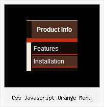 Css Javascript Orange Menu Rollover