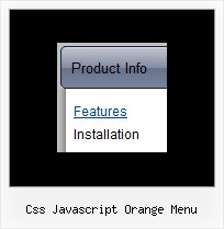 Css Javascript Orange Menu Menu Tree Example