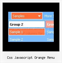 Css Javascript Orange Menu Xp Folder Menu Dhtml