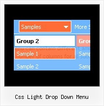 Css Light Drop Down Menu Dhtml Java Layer